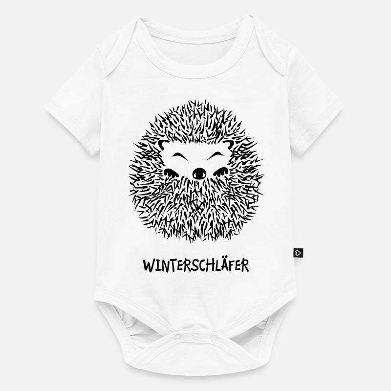 igel winterschlaf winterschläfer müde pennen - Baby Premium Kurzarmbody - Weiß