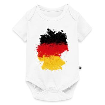 Carte de l'Allemagne - Body à manches courtes Premium Bébé - blanc - Devant