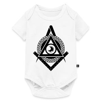 Illuminati - Baby Premium Kurzarmbody - Weiß - Vorne