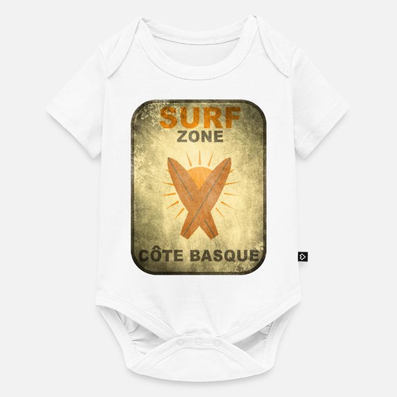 Surf zone 22 vintage - Body à manches courtes Premium Bébé - blanc