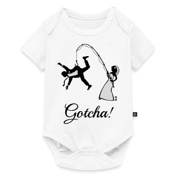 Gotcha! (Épouse Angelt Mari / JGA) - Body à manches courtes Premium Bébé - blanc - Devant