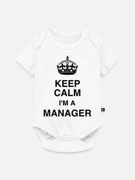 Manager / Chef / Arbeit / Job - Baby Premium Kurzarmbody - Weiß
