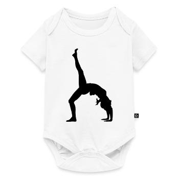 Danseur de gymnastique - Body à manches courtes Premium Bébé - blanc - Devant