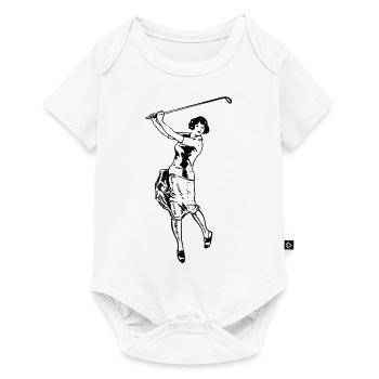 Golf - Golfen - Golfer - Baby Premium short-sleeve bodysuit - white - Front