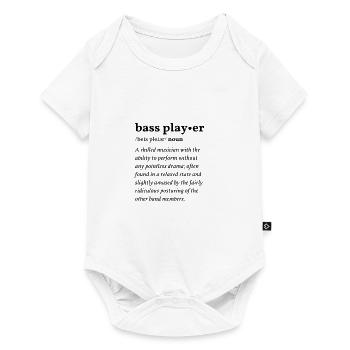 Bass Player (Bassist) Clean Edition - Baby Premium short-sleeve bodysuit - white - Front