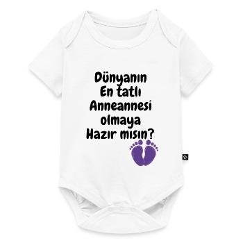 Anneanne Oluyorsun - Baby Premium Kurzarmbody - Weiß - Vorne