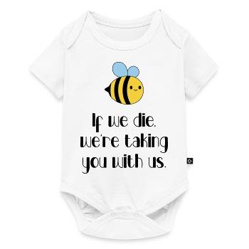 Ecology - Let's protect the bees! - Baby Premium short-sleeve bodysuit - white - Front