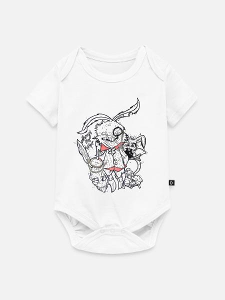 Always on Time - Baby Premium Kurzarmbody - Weiß