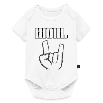 Moin dans le design hard rock - Body à manches courtes Premium Bébé - blanc - Devant
