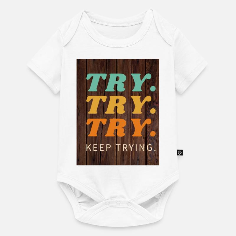 Try - Baby Premium short-sleeve bodysuit - white