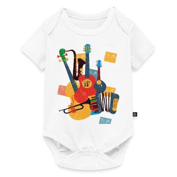 Musikinstrumente - Baby Premium Kurzarmbody - Weiß - Vorne