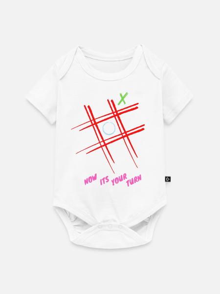 T shirt drei gewinnt - Baby Premium Kurzarmbody - Weiß