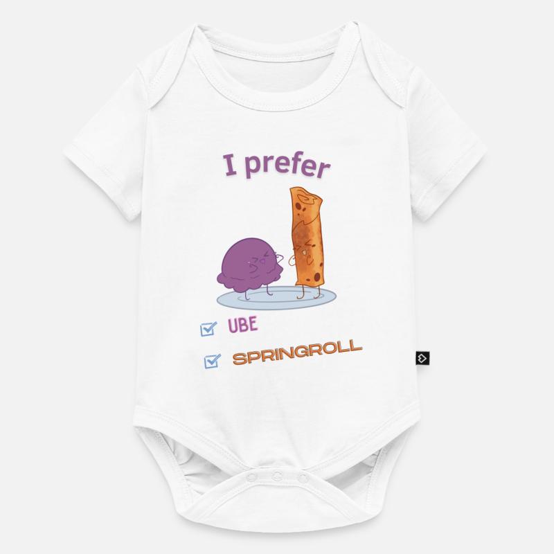 Ube or springroll - Baby Premium short-sleeve bodysuit - white