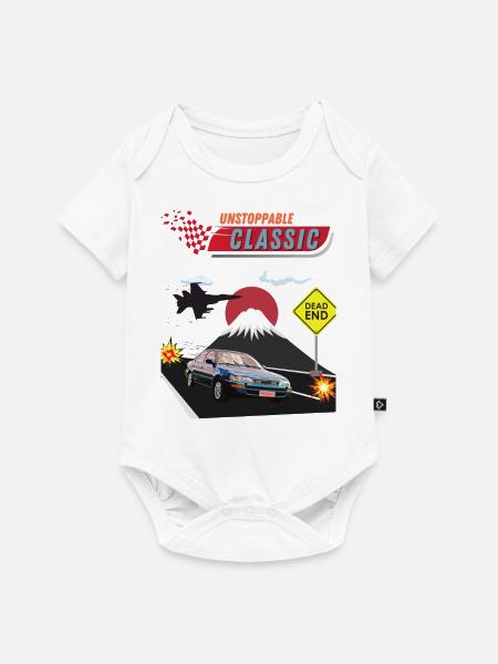 klassischer JPN-Antrieb - Baby Premium Kurzarmbody - Weiß