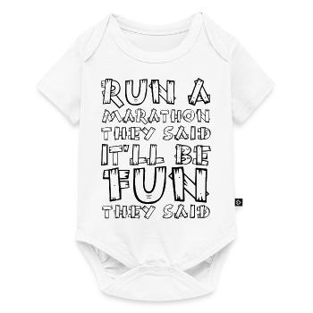 Biking Running Marathon Triathlon Bike - Baby Premium short-sleeve bodysuit - white - Front