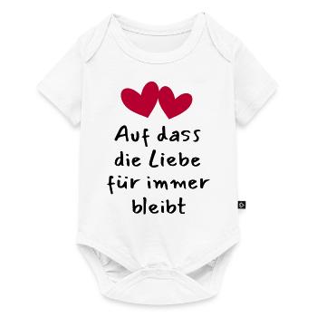 Liebe Paare Spruch Mann Frau Valentinstag Idee - Baby Premium Kurzarmbody - Weiß - Vorne