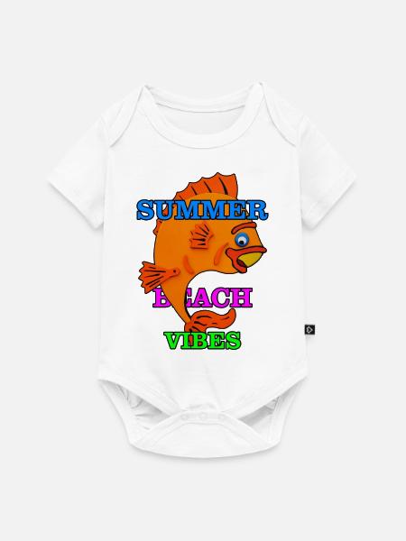 Barsch - Baby Premium Kurzarmbody - Weiß
