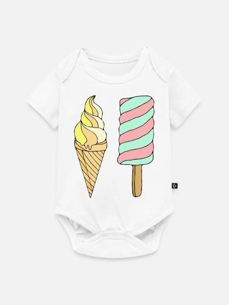 Eis - Baby Premium Kurzarmbody - Weiß