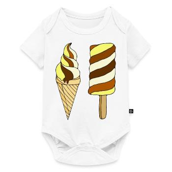 Eis - Baby Premium Kurzarmbody - Weiß - Vorne