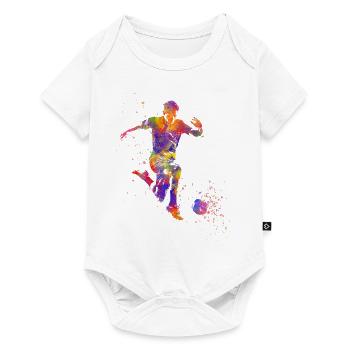 Footballeur - Body à manches courtes Premium Bébé - blanc - Devant