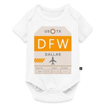 Flughafen Dallas 1950 - Baby Premium Kurzarmbody - Weiß - Vorne