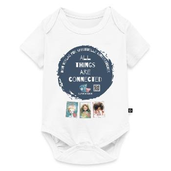 All things are connected - Baby Premium Kurzarmbody - Weiß - Vorne