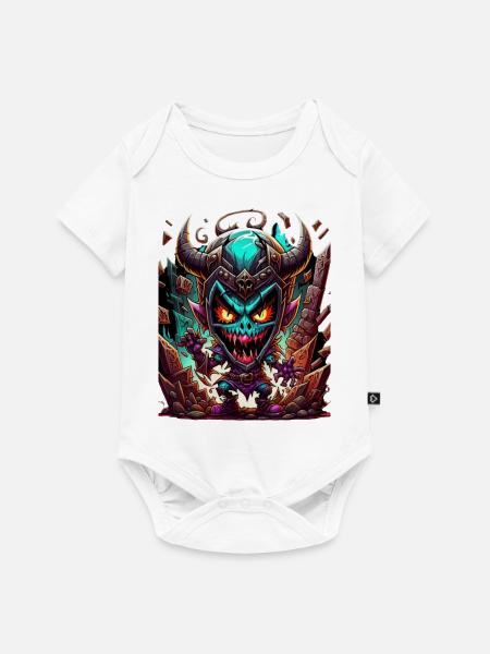 Graffiti Monster - Baby Premium Kurzarmbody - Weiß