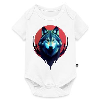 Wolf - Baby Premium short-sleeve bodysuit - white - Front