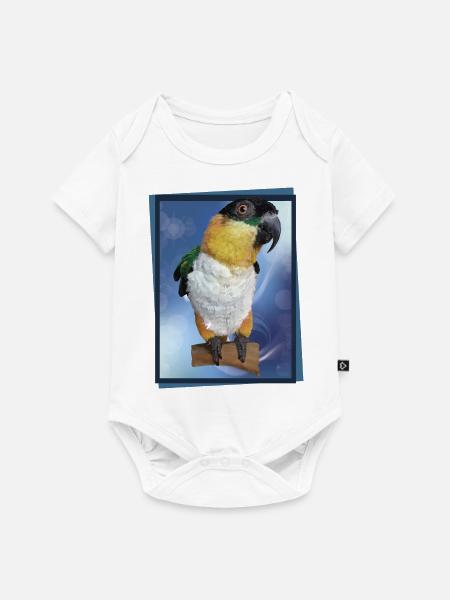 Der Schwarzkopf-Caique - Baby Premium Kurzarmbody - Weiß