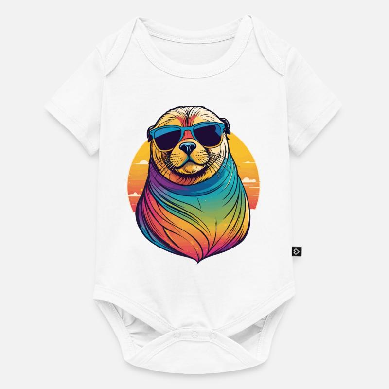 Otarie - Body à manches courtes Premium Bébé - blanc