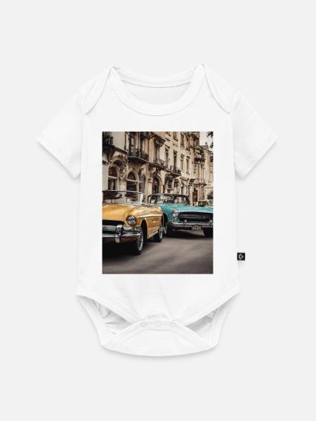 Oldtimer - Baby Premium Kurzarmbody - Weiß