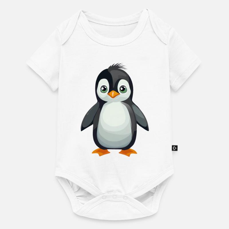 Pingouin - Body à manches courtes Premium Bébé - blanc