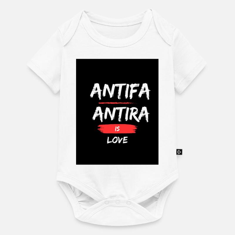 ANTIFA - Body à manches courtes Premium Bébé - blanc
