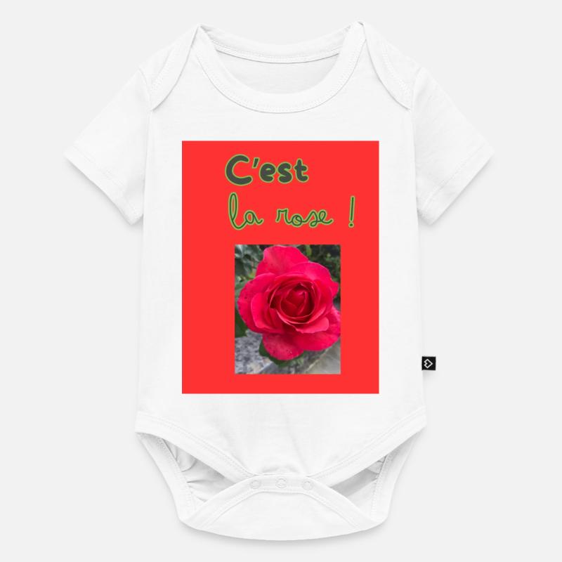 C'est la rose! - Body à manches courtes Premium Bébé - blanc