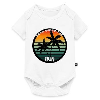 Here comes the sun - Baby Premium Kurzarmbody - Weiß - Vorne