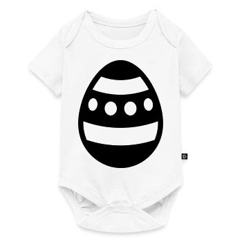 Ei - Baby Premium Kurzarmbody - Weiß - Vorne