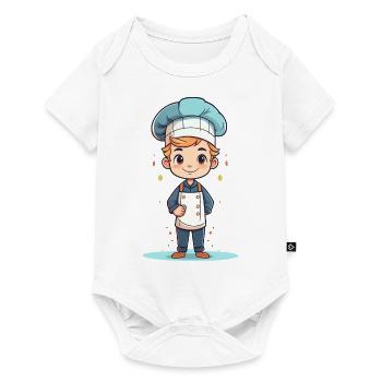 Un chef mignon - Body à manches courtes Premium Bébé - blanc - Devant