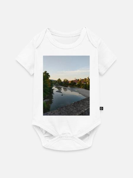Abendstimmung - Baby Premium Kurzarmbody - Weiß
