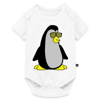 Pingouin cool 002 - Body à manches courtes Premium Bébé - blanc - Devant