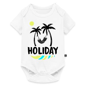 Palms Relax Holiday - Baby Premium short-sleeve bodysuit - white - Front