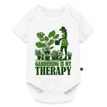 Gardening is My Therapy - Baby Premium short-sleeve bodysuit - white - Front