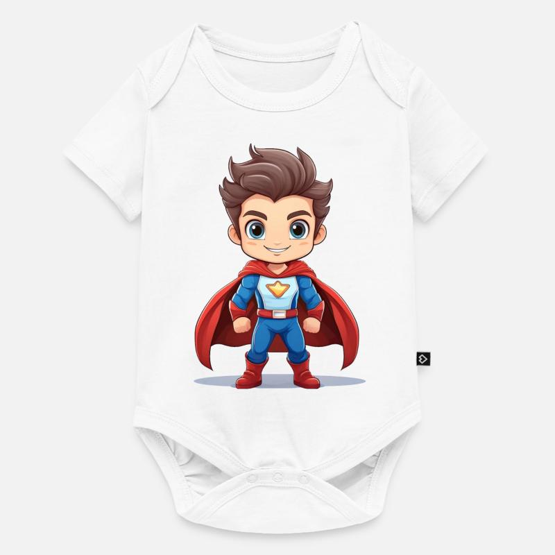 Superheld - Baby Premium Kurzarmbody - Weiß