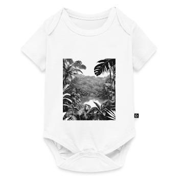 Regenwald - Baby Premium Kurzarmbody - Weiß - Vorne