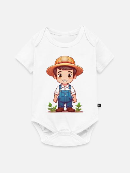 Gärtner - Baby Premium Kurzarmbody - Weiß