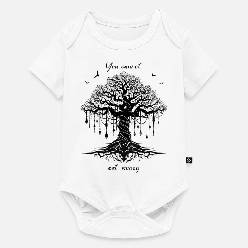 arbre - Body à manches courtes Premium Bébé - blanc