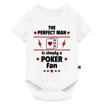 The perfect man is simply a poker fan - Baby Premium short-sleeve bodysuit - white - Front