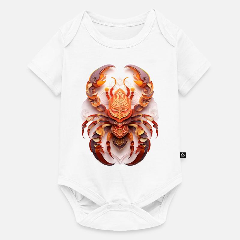 Signe du zodiaque Scorpion - Body à manches courtes Premium Bébé - blanc
