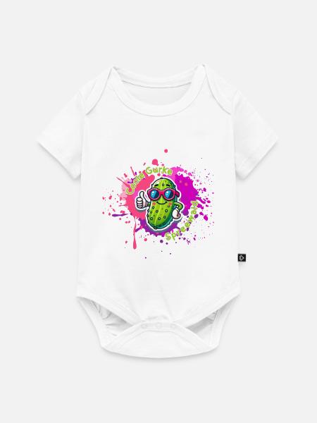 Coole Gurke Spreewald - Baby Premium Kurzarmbody - Weiß