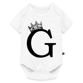 crown G - Baby Premium short-sleeve bodysuit - white - Front