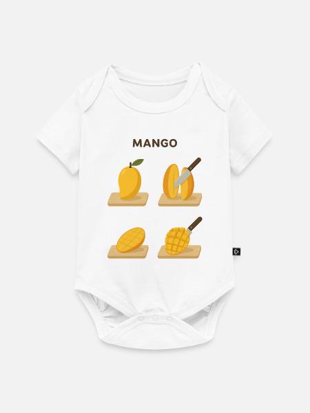 Mango Frucht lecker Geschenk - Baby Premium Kurzarmbody - Weiß